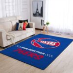 Philadelphia 76ers Area Rug Nba Basketball Team Logo Carpet Living Room Rugs Rug Regtangle Carpet Floor Decor Home Decor V1722 0