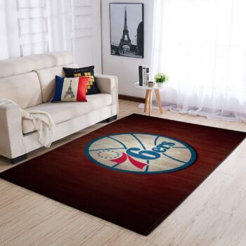Philadelphia 76ers Area Rug Nba Basketball Team Logo Carpet Living Room Rugs Rug Regtangle Carpet Floor Decor Home Decor V1724 0