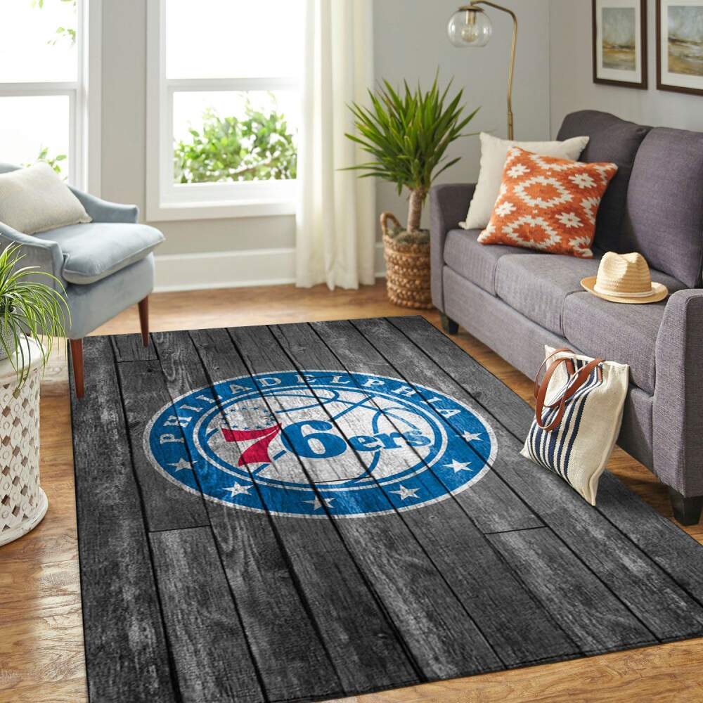 Philadelphia 76ers Nba Team Logo Grey Area Rugs Wooden Style Living Room Carpet Sports Rug Regtangle Carpet Floor Decor Home Decor 0 Philadelphia 76ers Nba Team Logo Grey Area Rugs Wooden Style Living Room Carpet Sports Rug Regtangle Carpet Floor Decor Home Decor 0