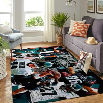 Philadelphia Eagles Area Rug Nfl Football Team Logo Carpet Living Room Rugs Rug Regtangle Carpet Floor Decor Home Decor V1716 0
