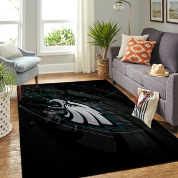 Philadelphia Eagles Area Rug Nfl Football Team Logo Carpet Living Room Rugs Rug Regtangle Carpet Floor Decor Home Decor V1748 0