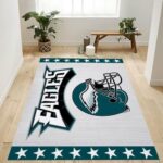 Philadelphia Eagles Helmet Nfl Team Logo Rug Bedroom Rug Home Decor Fl 0