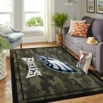Philadelphia Eagles Nfl Area Rugs Camo Style Living Room Carpet Team Logo Home Rug Regtangle Carpet Floor Decor Home Decor 0
