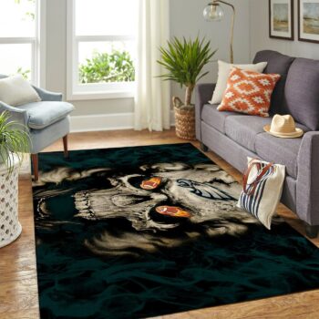 Philadelphia Eagles Nfl Area Rugs Team Logo Skull Style Living Room Carpet Sports Rug Regtangle Carpet Floor Decor Home Decor 0