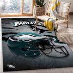 Philadelphia Eagles Nfl Team Logo Helmet Style Nice Gift Home Decor Re 0