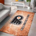 Philadelphia Flyers Area Rug Nhl Ice Hockey Team Logo Carpet Living Room Rugs Rug Regtangle Carpet Floor Decor Home Decor V1376 0