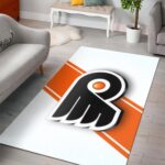 Philadelphia Flyers Area Rugs Nhl Hockey Living Room Carpet Team Logo Floor Home Decor 21 Rug Regtangle Carpet Floor Decor Home Decor 0