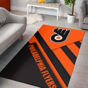 Philadelphia Flyers Area Rugs Nhl Hockey Living Room Carpet Team Logo Floor Home Decor 27 Rug Regtangle Carpet Floor Decor Home Decor 0