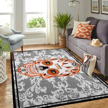 Philadelphia Flyers Nhl Area Rugs Skull Flower Style Living Room Carpet Sports Rug Regtangle Carpet Floor Decor Home Decor 0
