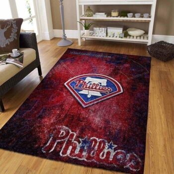 Philadelphia Phillies Area Rug Mlb Baseball Team Logo Carpet Living Room Rugs Rug Regtangle Carpet Floor Decor Home Decor V1397 0