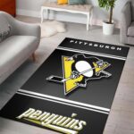 Pittsburgh Penguins Area Rug Nhl Ice Hockey Team Logo Carpet Living Room Rugs Rug Regtangle Carpet Floor Decor Home Decor V11085 0