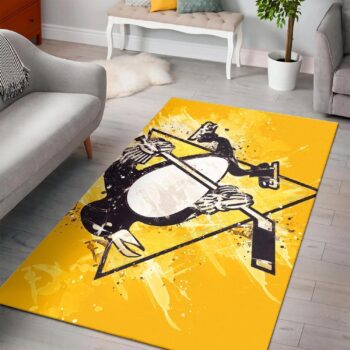 Pittsburgh Penguins Area Rugs Nhl Hockey Living Room Carpet Team Logo Floor Home Decor 2002202 Rug Regtangle Carpet Floor Decor Home Decor 0