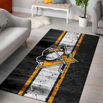 Pittsburgh Penguins Area Rugs Nhl Hockey Living Room Carpet Team Logo Floor Home Decor 200229 Rug Regtangle Carpet Floor Decor Home Decor 0