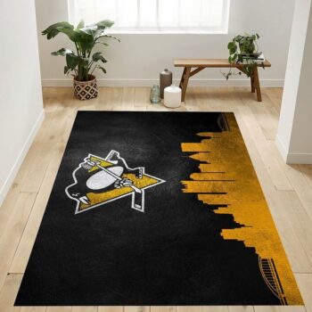 Pittsburgh Penguins Nhl 1 Area Rug Living Room And Bed Room Rug Rug Regtangle Carpet Floor Decor Home Decor 0