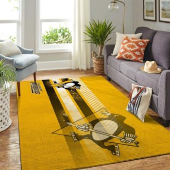 Pittsburgh Penguins Nhl Area Rugs Living Room Carpet Team Logo Sports Rug Regtangle Carpet Floor Decor Home Decor 0