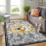 Pittsburgh Penguins Nhl Area Rugs Skull Flower Style Living Room Carpet Sports Rug Regtangle Carpet Floor Decor Home Decor 0