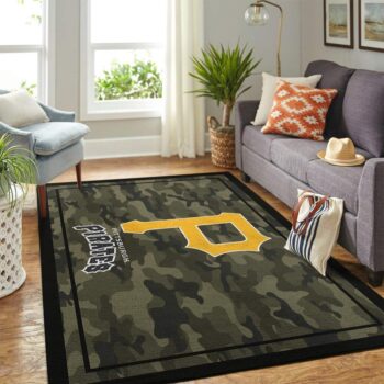 Pittsburgh Pirates Mlb Area Rugs Camo Style Living Room Carpet Team Logo Home Rug Regtangle Carpet Floor Decor Home Decor 0
