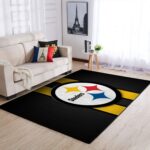 Pittsburgh Steelers Area Rug Nfl Football Rug Regtangle Carpet Floor Decor Home Decor 0