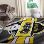 Pittsburgh Steelers Area Rug Nfl Football Team Logo Carpet Living Room Rugs Rug Regtangle Carpet Floor Decor Home Decor V1306 0