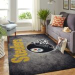 Pittsburgh Steelers Area Rug Nfl Football Team Logo Carpet Living Room Rugs Rug Regtangle Carpet Floor Decor Home Decor V1318 0