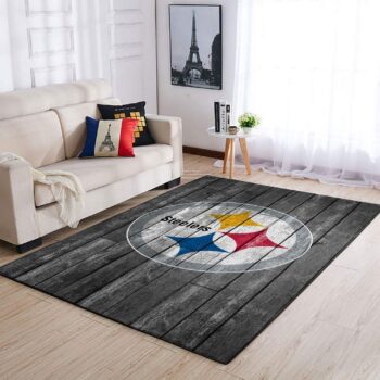 Pittsburgh Steelers Nfl Area Rugs Football Living Room Carpet Team Logo Wooden Home Rug Regtangle Carpet Floor Decor Home Decor 0
