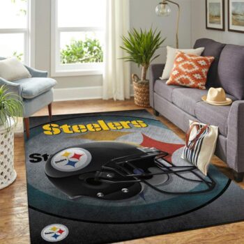 Pittsburgh Steelers Nfl Area Rugs Team Helmet Living Room Carpet Sports Rug Regtangle Carpet Floor Decor Home Decor 0