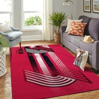 Portland Trail Blazers Area Rug Nba Basketball Team Logo Carpet Living Room Rugs Rug Regtangle Carpet Floor Decor Home Decor V6612 0