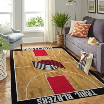 Portland Trail Blazers Area Rug Nba Basketball Team Logo Carpet Living Room Rugs Rug Regtangle Carpet Floor Decor Home Decor V6614 0