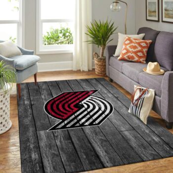 Portland Trailblazers Nba Area Rugs Basketball Living Room Carpet Team Logo Wooden Home Rug Regtangle Carpet Floor Decor Home Decor 0