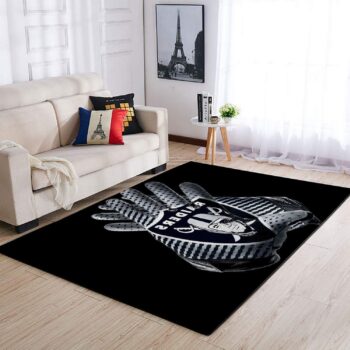 Raiders Area Rug Nfl Football Team Logo Carpet Living Room Rugs Rug Regtangle Carpet Floor Decor Home Decor V1646 0