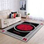 Rutgers Scarlet Knights Area Rugs Ncaa Football Basketball Living Room Carpet Team Logo Floor Home Decor 200303114 0