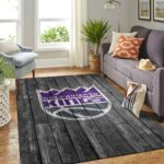 Sacramento Kings Nba Area Rugs Basketball Living Room Carpet Team Logo Wooden Home Rug Regtangle Carpet Floor Decor Home Decor 0