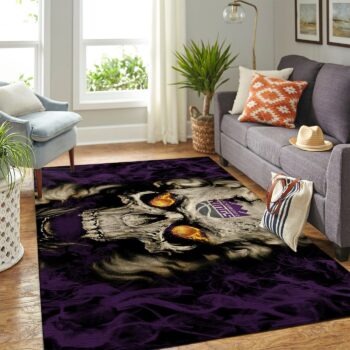 Sacramento Kings Nba Area Rugs Team Logo Skull Style Living Room Carpet Sports Rug Regtangle Carpet Floor Decor Home Decor 0