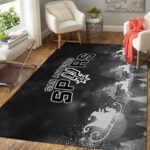 San Antonio Spurs Area Rug Nba Basketball Team Logo Carpet Living Room Rugs Rug Regtangle Carpet Floor Decor Home Decor V1711 0
