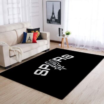 San Antonio Spurs Area Rug Nba Basketball Team Logo Carpet Living Room Rugs Rug Regtangle Carpet Floor Decor Home Decor V1729 0