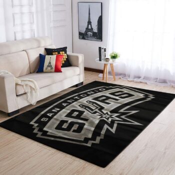 San Antonio Spurs Area Rug Nba Basketball Team Logo Carpet Living Room Rugs Rug Regtangle Carpet Floor Decor Home Decor V1734 0