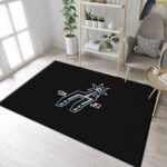 San Antonio Spurs Logo Tiktok Rug Area Rug Floor Decor San Antonio Spu 0