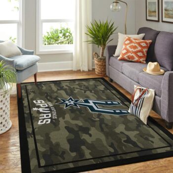San Antonio Spurs Nba Area Rugs Camo Style Living Room Carpet Team Logo Home Rug Regtangle Carpet Floor Decor Home Decor 0
