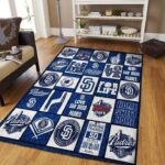 San Diego Padres Area Rug Mlb Baseball Team Logo Carpet Living Room Rugs Rug Regtangle Carpet Floor Decor Home Decor V5572 0