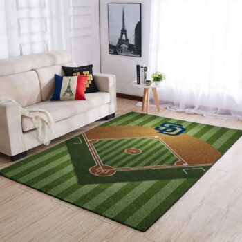 San Diego Padres Area Rug Mlb Baseball Team Logo Carpet Living Room Rugs Rug Regtangle Carpet Floor Decor Home Decor V5576 0