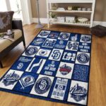 San Diego Padres Mlb Baseball Area Rug Baseball Rug Regtangle Carpet Floor Decor Home Decor V6708 0