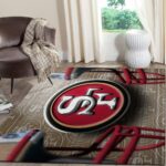 San Francisco 49ers Area Rug Nfl Football Team Logo Carpet Living Room Rugs Rug Regtangle Carpet Floor Decor Home Decor V560 0