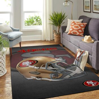 San Francisco 49ers Nfl Area Rugs Team Logo Helmet Living Room Carpet Sports Rug Regtangle Carpet Floor Decor Home Decor 0