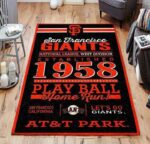 San Francisco Giants Mlb Baseball Area Rug Baseball Rug Regtangle Carpet Floor Decor Home Decor V11216 0