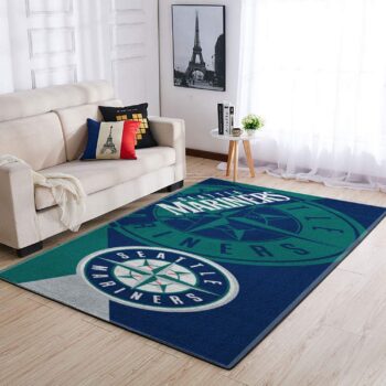 Seattle Marines Area Rugs Mlb Baseball Team Logo Carpet Living Room Floor Home Decor Rug Regtangle Carpet Floor Decor Home Decor 0