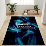 Seattle Seahawks Nfl Logo Area Rug For Gift Living Room Rug Home Us De 0