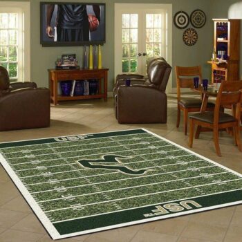 South Florida Bulls Home Field Area Rug Football Team Logo Carpet Living Room Rugs Rug Regtangle Carpet Floor Decor Home Decor 0