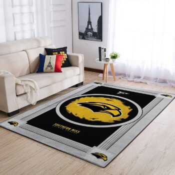 Southern Miss Golden Eagles Ncaa Area Rugs Living Room Carpet Team Logo Home Rug Regtangle Carpet Floor Decor Home Decor 0