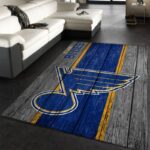 St Louis Blues Nhl 1 Area Rug Living Room And Bed Room Rug Rug Regtangle Carpet Floor Decor Home Decor 0