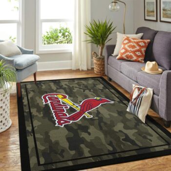 St Louis Cardinals Mlb Area Rugs Camo Style Living Room Carpet Team Logo Home Rug Regtangle Carpet Floor Decor Home Decor 0